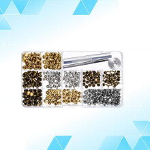 Kit de 240 broches de presión de doble cara de 6 mm y 8 mm con botones a presión y herramienta de fijación.