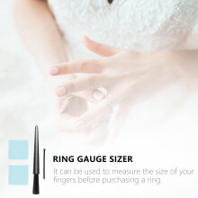 2 Sets Ringmessgürtel und Kunststoff-Ringdorn Schmuckgrößenmesser