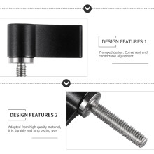 2 Stück L-förmige Kameraschrauben aus Aluminiumlegierung mit Außengewinde M4x20mm, verstellbar