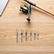150Pcs aço inoxidável pesca Snap giratórios conectores conjunto com clipes de barril