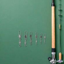 Set di 150 connettori girevoli a scatto in acciaio inossidabile per la pesca con clip a barilotto