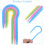 16pcs U-Shaped Curved Cable Stitch Holders for Knitting, Plastic Circular Knit Stitch Tools 1