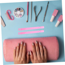 150pcs Nail Sample Sticks Sector Card Nail Art Practice Sticks Ring for Manicure Tech Supplies Display