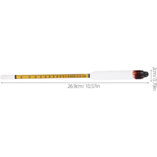 2 sett alkoholhydrometer hydrometer gul skala pp glass multifunksjonell design enkel å bruke 1