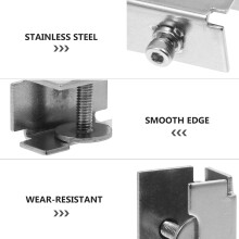 12 stuks glasbedklemmen, printerbedklemmen, bevestigingsgereedschap voor printeronderdelen, glasgereedschap, klemmen