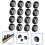 16pcs Printer Accessories Roller Wheels Printer Parts Passive Round Roller Linear Bearing for Wheels 2
