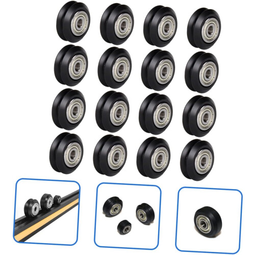 16pcs Printer Accessories Roller Wheels Printer Parts Passive Round Roller Linear Bearing for Wheels 1