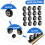 16pcs Printer Accessories Roller Wheels Printer Parts Passive Round Roller Linear Bearing for Wheels 4