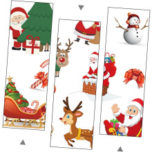 2 Stück weihnachtliche Bügelbilder mit Weihnachtsmann-Motiv