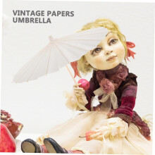2 Stück Puppenhaus-Papierschirme, Miniatur-Regenschirme im chinesischen und japanischen Stil, DIY-Malerei, Hochzeitsdekoration, Brautparty