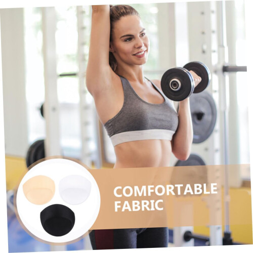 12Pcs Bra Replacement Pad Breathable Bra Inserts Semicircular Sponge Soft and Breathable Material 2