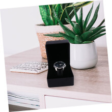 2 stuks horlogedisplaydozen van PU-leer voor heren, horlogeopbergdoos voor presentatie en opslag.