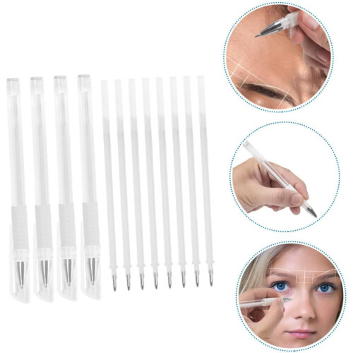 4sets Pen Water-resistant Makers Eyebrow Cosmetics Tools Lip Mapping Pen 2