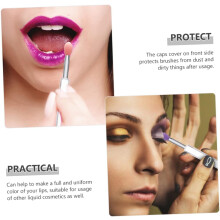 18 tapas de silicona para pinceles de labios para aplicar mascarillas labiales, brillo labial y sombras de ojos. Herramientas para aplicar maquillaje.