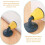 2 Stück Türstopper aus Kunststoff, Wand- und Bodentürstopper 7