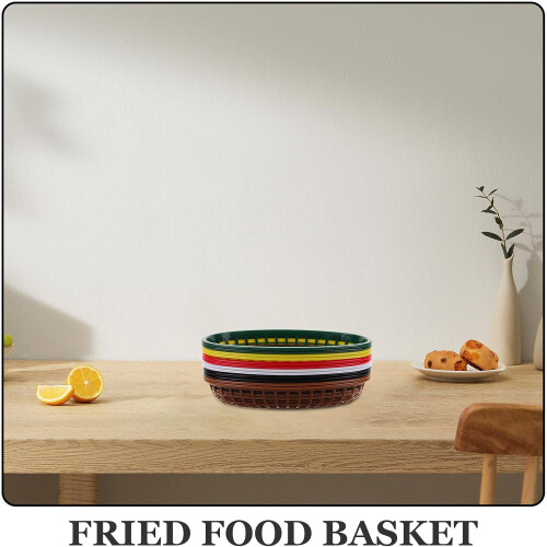 12er-Pack tragbare Frittierkörbe, multifunktionale, wiederverwendbare Obstkörbe