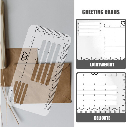 12pcs Envelope Addressing Ruler Set with Calligraphy and Letter Stencil Templates 2
