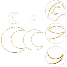 12pcs dourado ferro lua sonho capturador quadros anéis para fazer sozinho capturador fazer