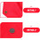 2pcs Red Brocade Scripture Storage Bags with Pen Holder and Tassel 3