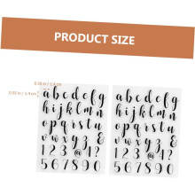 2-teiliges Alphabet-Stempelset für DIY-Scrapbooking und Journaling