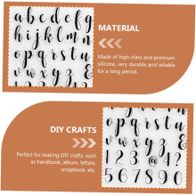 2 stk. alfabetstemplersett for DIY scrapbooking og journalføring