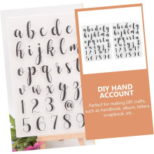 2pcs Alphabet Stamps Set for DIY Scrapbooking and Journaling Crafts
