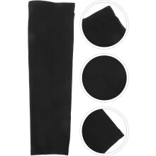 2 Stück schwarze XL Winter-Armstulpen für Damen und Herren, thermische Kompressions-Armstulpen