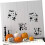 18pcs Halloween Stencils Template Faces Stencil DIY Modelo de desenho plástico 6