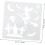 18pcs Halloween Stencils Template Faces Stencil DIY Modelo de desenho plástico 7