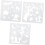 18pcs Halloween Stencils Template Faces Stencil DIY Plastic Drawing Template 8