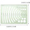 Set di 13 righelli geometrici in plastica per disegno tecnico. 3