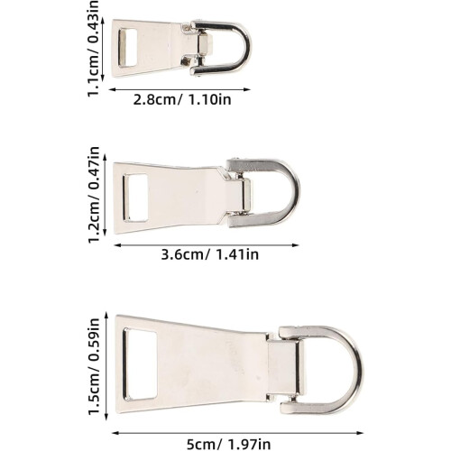 18pcs Zipper Pull Replacement Kit for Luggage Backpacks and Jackets 1