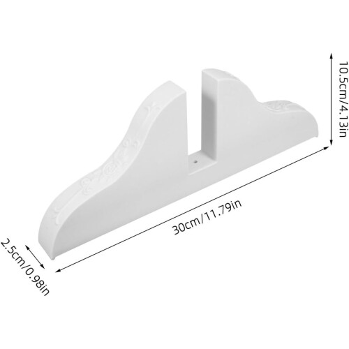 2 pieds de support pliables pour paravent de séparation, support en PVC 1