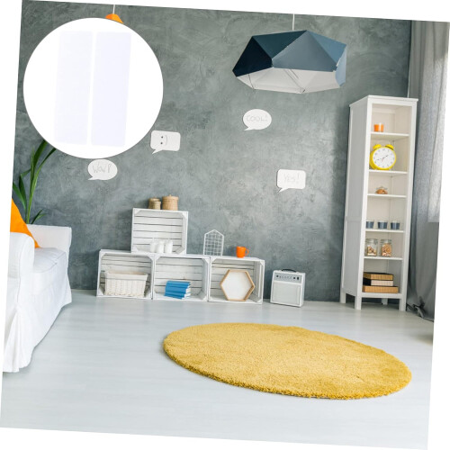 25pcs Heavy Duty Sofa Fixing Stickers with Strong Adhesive White Non-Slip Hook Loop Strips 1