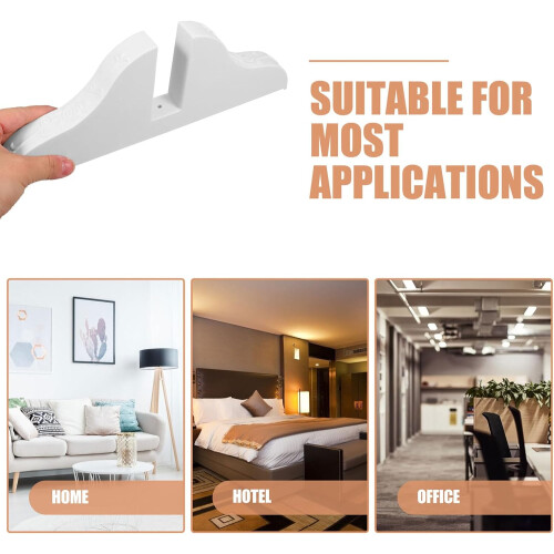 2 pieds de support pliables pour paravent de séparation, support en PVC 2