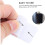 25pcs Heavy Duty Sofa Fixing Stickers with Strong Adhesive White Non-Slip Hook Loop Strips 8