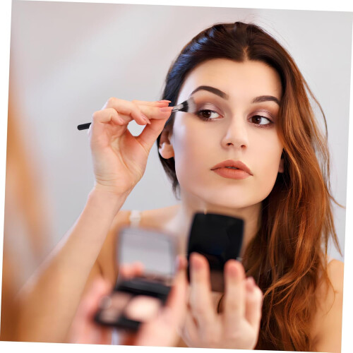 12 cepillos abanico para pestañas, cepillo angular para máscara de pestañas y cejas. 2