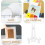 12pcs Folding Plate Rack Display Stand Easels Plate Holders for Desktop Tea Cake Rack Plastic Dish Holder 7