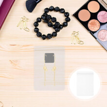 50 bolsas de PVC anti-deslustre para guardar joyas, con compartimentos reforzados para pendientes y anillos.