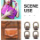 12pcs Rotating Chain Buckle Hardware for Purses and Bags DIY Rivet Studs 3