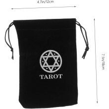 12er-Pack hübsche Tarotkartenbeutel aus Kunstfaserstoff zur praktischen Aufbewahrung, schicker Tarot-Organizer mit Kordelzugverschluss