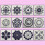 12pcs Mandala Stencils Modelo de pintura DIY Craft Set Oco fora Stencils 7