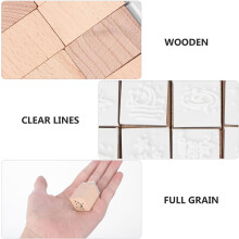 16-teiliges Set Holzstempel zum Verzieren und Schreiben für Scrapbooks
