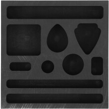 Graphittiegel mit 10 Löchern für Metallgussformen, Schmelztiegel und Raffinationsbedarf