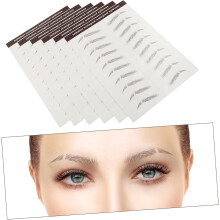 12 stuks make-up wenkbrauwstickers, transferstickers voor wenkbrauwen, tattoo-tool voor wenkbrauwmake-up