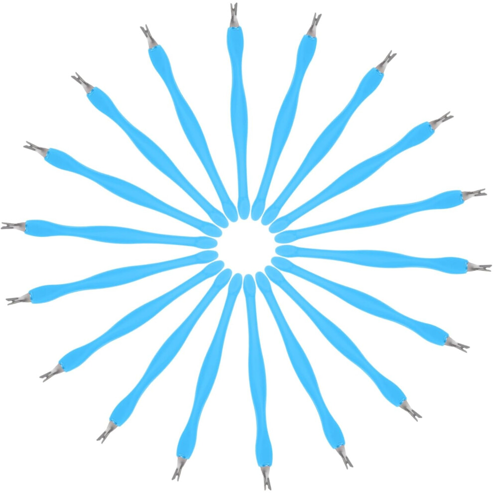 Hkhbjs 24Pcs Nail Art Cuticle Scraper Precision Pusher Tool Dead Skin Fork For Manicure Salon Use Nail Care Remover