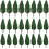 24pcs Miniature Simulated Trees Set for Model Railway Scenery, 7.5cm–9.5cm Mini Trees Models 1
