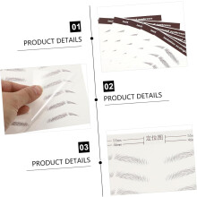 12 Stück Augenbrauen-Make-up-Aufkleber, Transferaufkleber, Tattoo-Werkzeug für Augenbrauen-Make-up