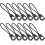 100pcs Black Zipper Pull Rope Replacement Kit for Clothing Luggage Suitcase 1