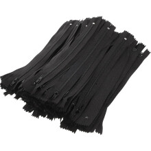 100 Stück robuste, selbstverriegelnde Nylon-Reißverschlüsse der Größe 3 für Nähprojekte, z. B. zum Nähen von Kleidung und Taschen.